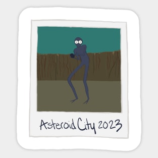 Asteroid city alien photo Sticker